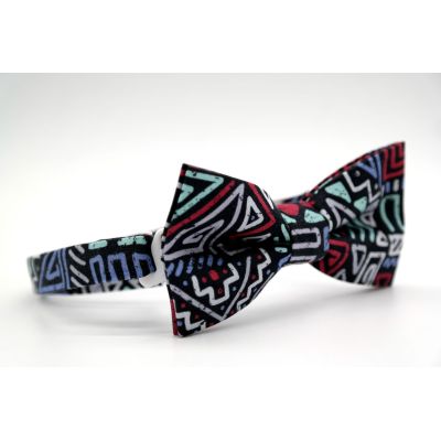 GiOVANNI PERA Elegancka muszka mucha kolorowe znaki | Sklep GriShop.eu | Galanteria i dodatki