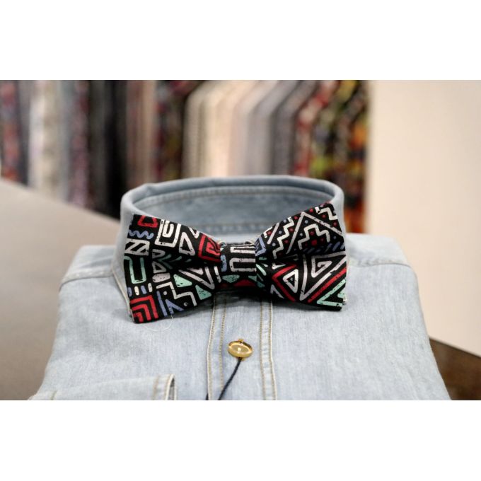 GiOVANNI PERA Elegancka muszka mucha kolorowe znaki | Sklep GriShop.eu | Galanteria i dodatki