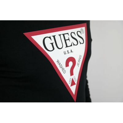 GUESS bluza, czarna z nadrukiem z logo | Grishop | Bluzy