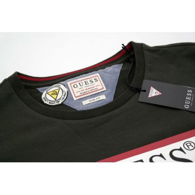 GUESS bluza, khaki z nadrukiem z logo XXL | Grishop | Bluzy