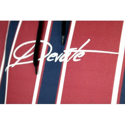 DEVOTE bluza męska granatowa czerwona z kapturem L | Grishop | Bluzy