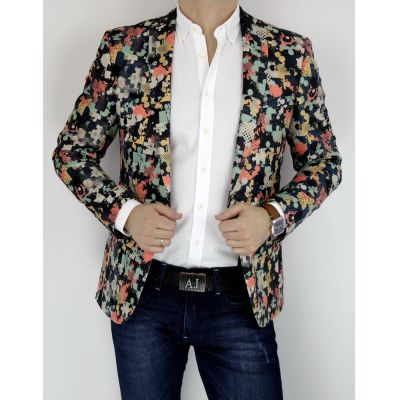 GIOVANNI PERA Marynarka męska D006 puzzle | Sklep GriShop.eu | Marynarki