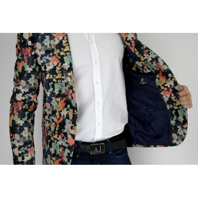 GIOVANNI PERA Marynarka męska D006 puzzle | Sklep GriShop.eu | Marynarki