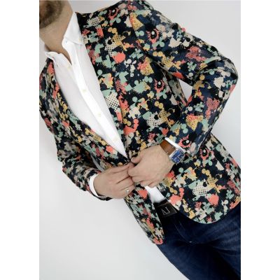 GIOVANNI PERA Marynarka męska D006 puzzle | Sklep GriShop.eu | Marynarki