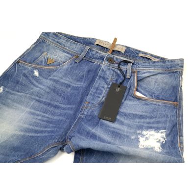 GUESS Spodnie męskie jeans niebieskie | Grishop | Jeansy