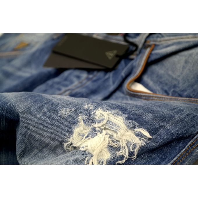 GUESS Spodnie męskie jeans niebieskie | Grishop | Jeansy