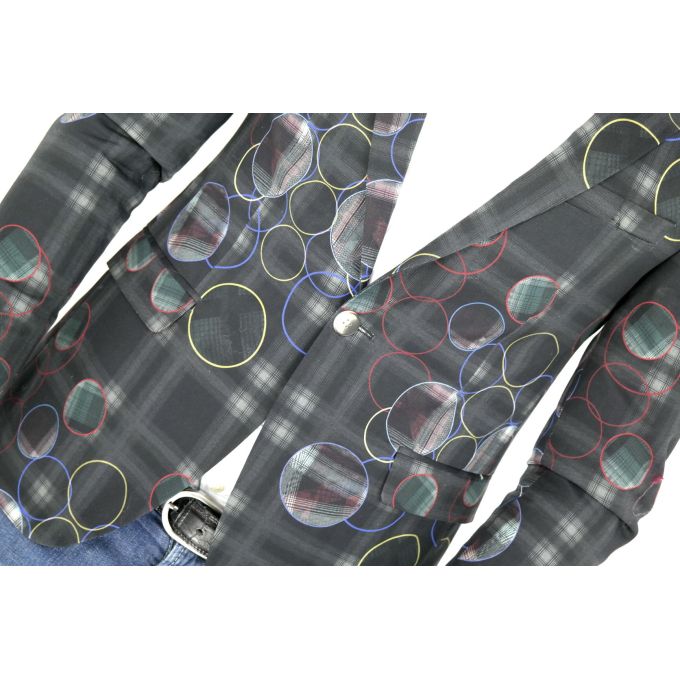 MARCO MILANO Marynarka męska czarna - koła | Sklep GriShop.eu | Marynarki