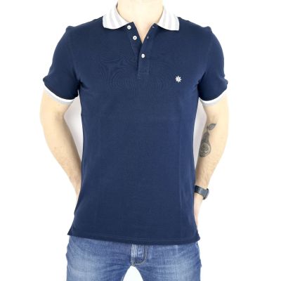BAGUTTA T-shirt polo męski granat | Sklep GriShop.eu | Koszulki