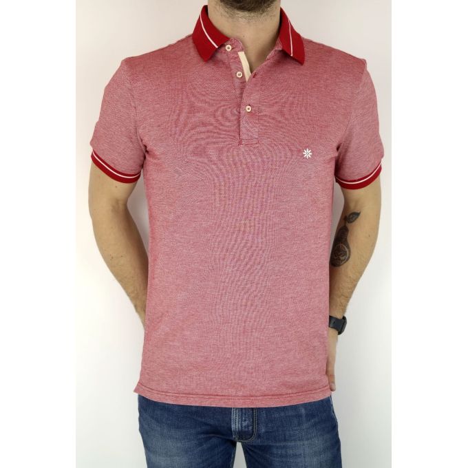 BAGUTTA T-shirt polo męski czerwona | Sklep GriShop.eu | Koszulki
