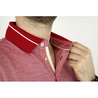 BAGUTTA T-shirt polo męski czerwona | Sklep GriShop.eu | Koszulki
