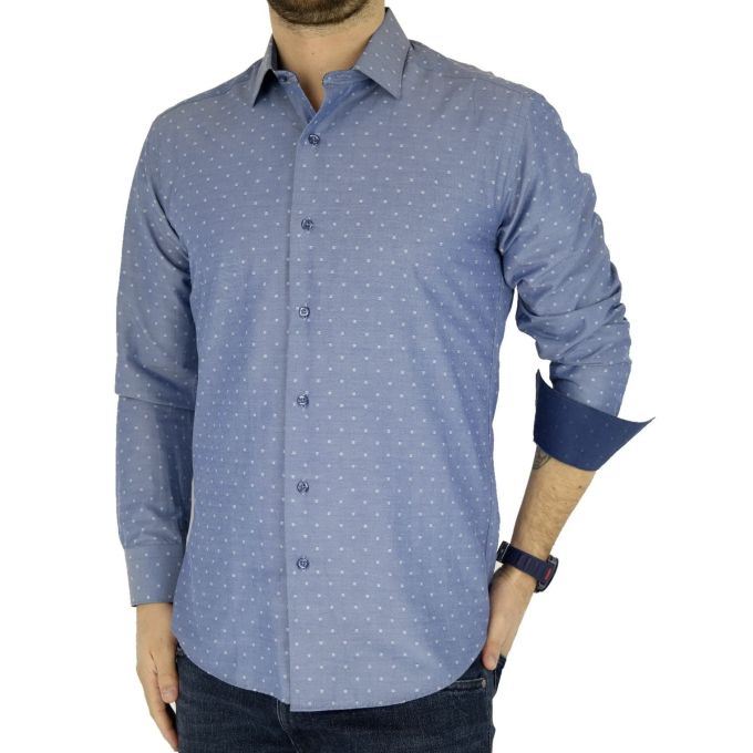 FRANCESCO BELLINI Koszula męska SLIM FIT KFB01 | Grishop | Koszule