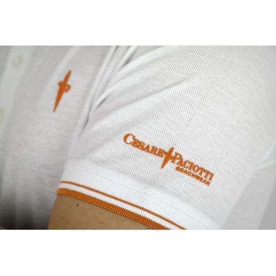 CESARE PACIOTTI T-Shirt Polo męski biały TCP01 | Sklep GriShop.eu | Koszulki