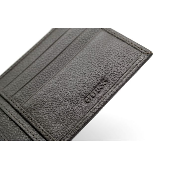 GUESS portfel męski SKÓRA brąz karty PGS1002 | Sklep GriShop.eu | Galanteria i dodatki