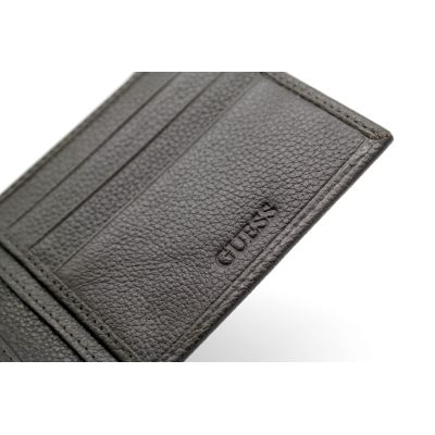 GUESS portfel męski SKÓRA brąz karty PGS1002 | Sklep GriShop.eu | Galanteria i dodatki
