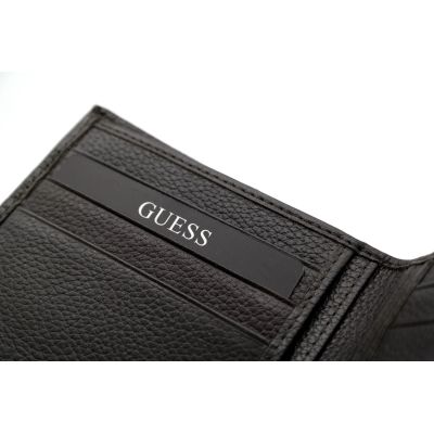 GUESS portfel męski SKÓRA brąz karty PGS1002 | Sklep GriShop.eu | Galanteria i dodatki