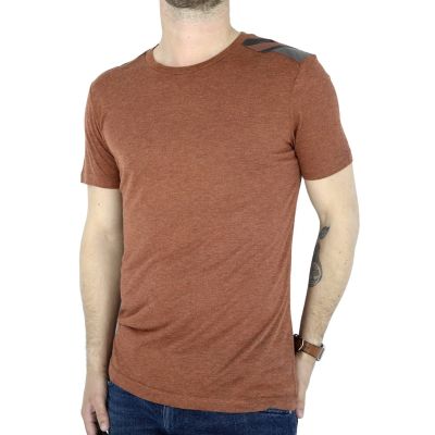 BURBERRY T-shirt męski pomarańczowy TBB02 | Sklep GriShop.eu | Koszulki