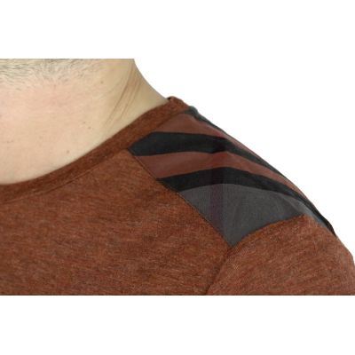 BURBERRY T-shirt męski pomarańczowy TBB02 | Sklep GriShop.eu | Koszulki
