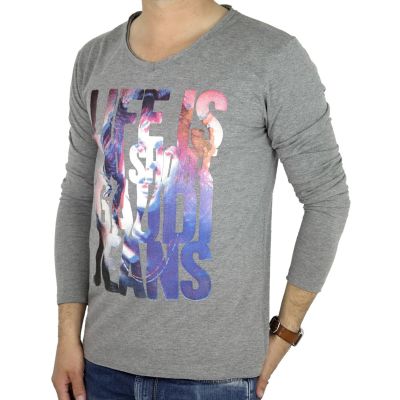 GAUDI JEANS longsleeve męski T-shirt z długim rękawem (XL) | Sklep GriShop.eu | Koszulki