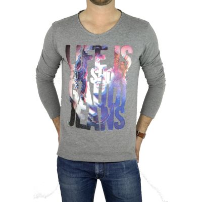 GAUDI JEANS longsleeve męski T-shirt z długim rękawem (XL) | Sklep GriShop.eu | Koszulki