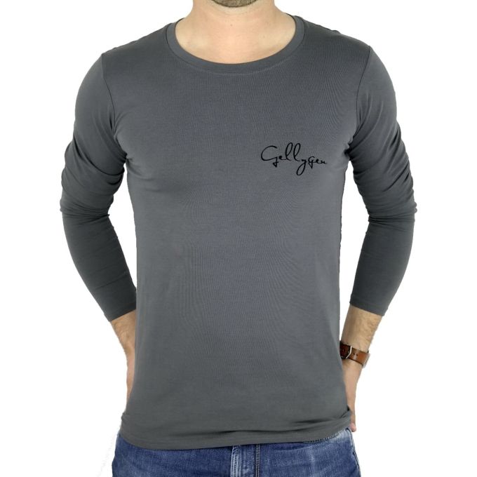 GELLYGEN longsleeve męski T-shirt popiel LGLN02 | Sklep GriShop.eu | Koszulki