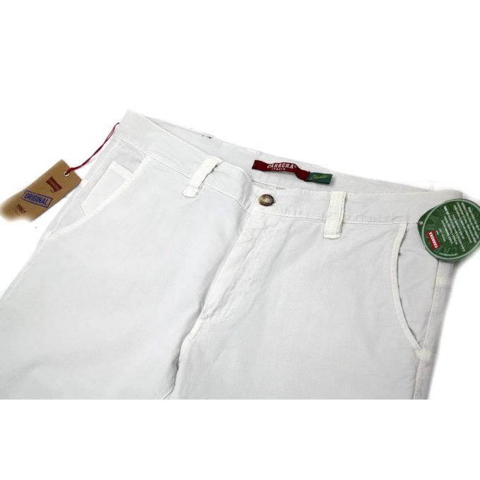 CARRERA Spodnie męskie białe z gumką przy nogawce | Sklep GriShop.eu | Jeansy