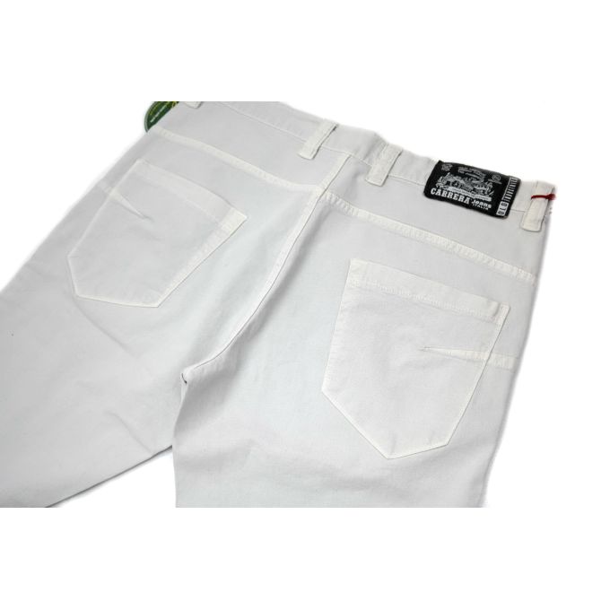 CARRERA Spodnie męskie białe z gumką przy nogawce | Sklep GriShop.eu | Jeansy