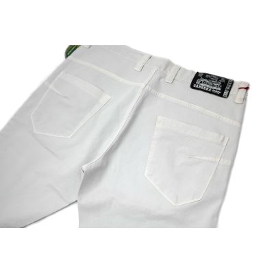 CARRERA Spodnie męskie białe z gumką przy nogawce | Sklep GriShop.eu | Jeansy