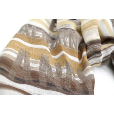 GUESS szal męski brąz-beż paski SZGS05 | Grishop | Galanteria i dodatki