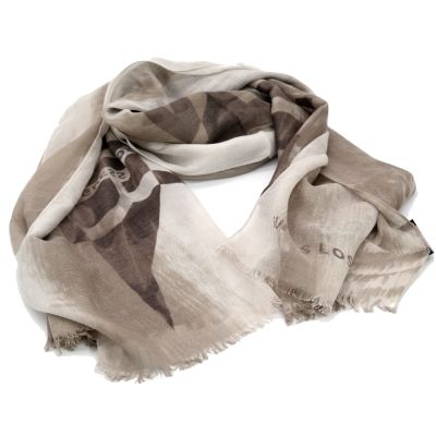 GUESS szal męski brąz-beż paski SZGS05 | Grishop | Galanteria i dodatki