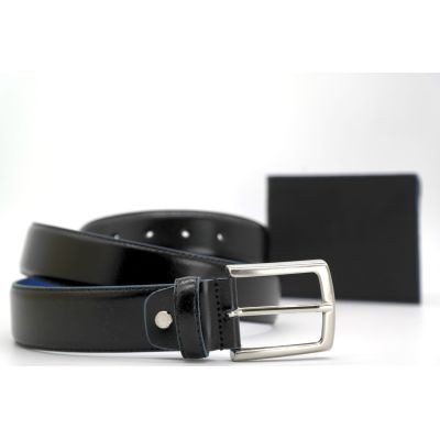 MADE IN ITALIA Zestaw Portfel + pasek czarny PZIT01 | Sklep GriShop.eu | Galanteria i dodatki