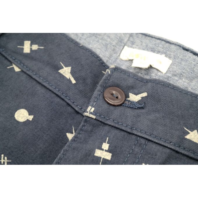 BELLFIELD Spodenki męskie SPBF01 granatowe wzorek | Sklep GriShop.eu | Spodnie