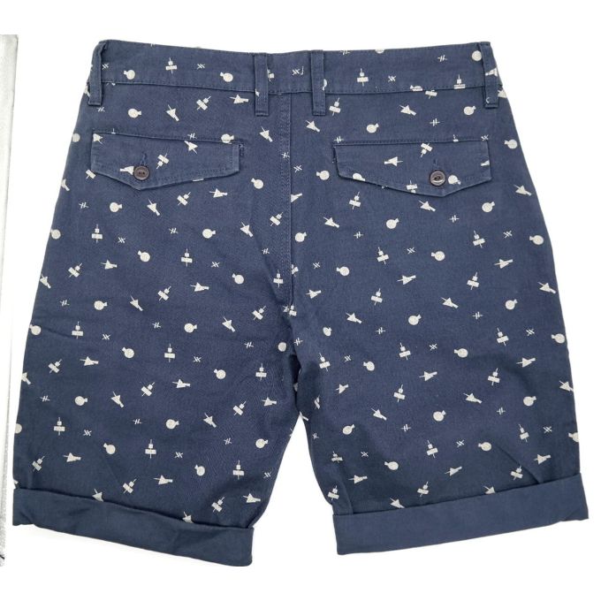 BELLFIELD Spodenki męskie SPBF01 granatowe wzorek | Sklep GriShop.eu | Spodnie