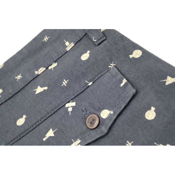 BELLFIELD Spodenki męskie SPBF01 granatowe wzorek | Sklep GriShop.eu | Spodnie