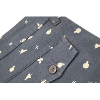 BELLFIELD Spodenki męskie SPBF01 granatowe wzorek | Sklep GriShop.eu | Spodnie