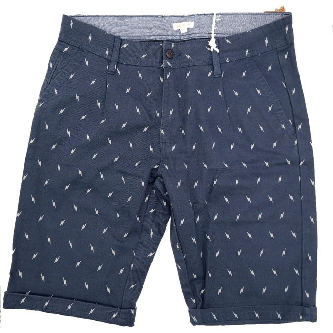 BELLFIELD Spodenki męskie SPBF02 granatowe wzorek | Sklep GriShop.eu | Spodnie