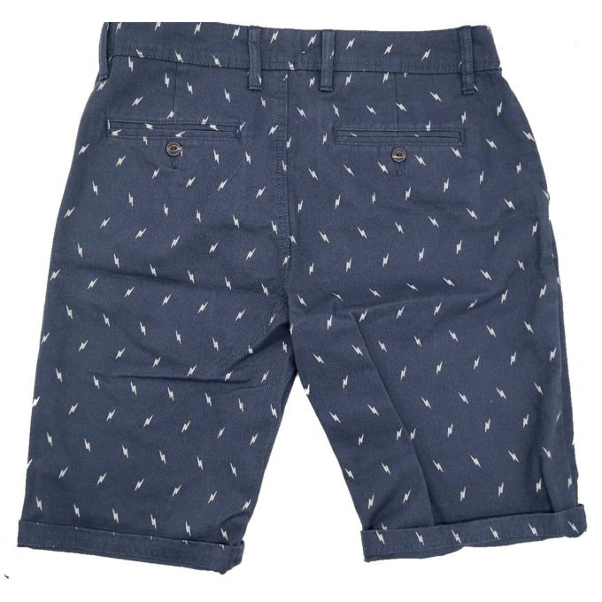 BELLFIELD Spodenki męskie SPBF02 granatowe wzorek | Sklep GriShop.eu | Spodnie