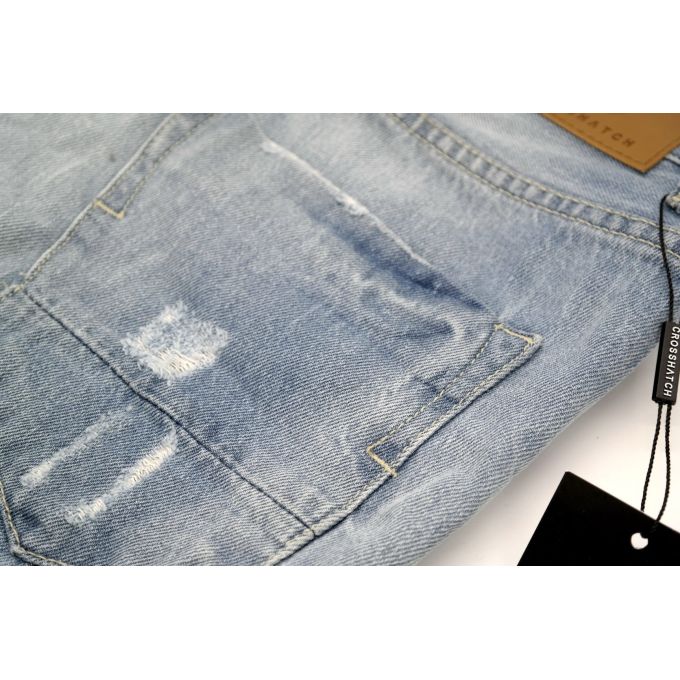 CROSSHATCH Spodenki męskie jeans SPCRS02(34) | Grishop | Spodnie