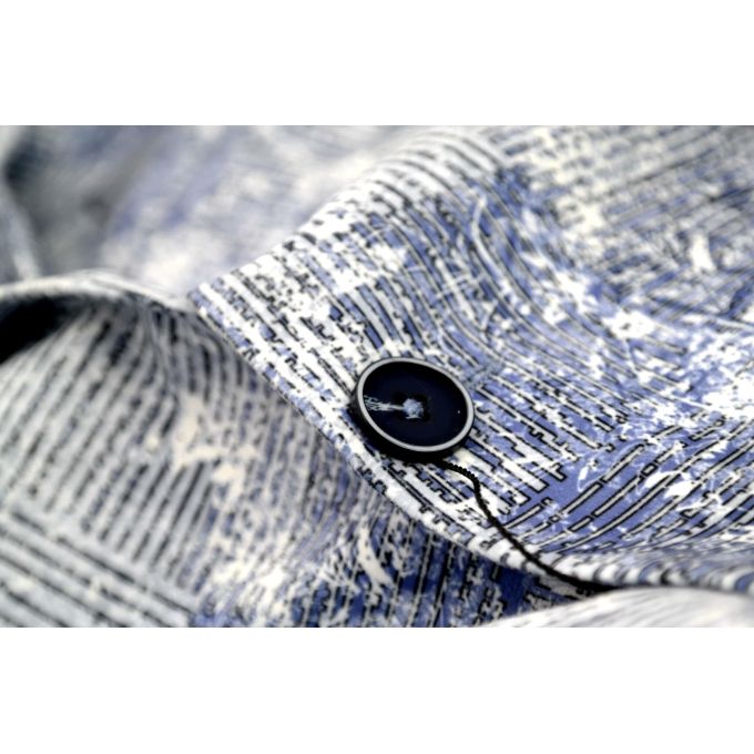 GIOVANNI PERA Marynarka męska D011 kwiaty kolor jeans | Sklep GriShop.eu | Marynarki