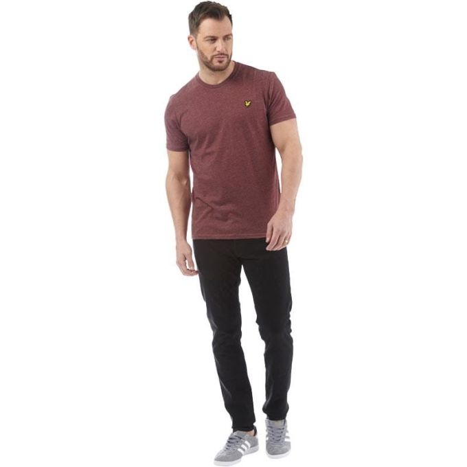 LYLE & SCOTT T-shirt męski bordowy TLIL04 | Grishop | Koszulki