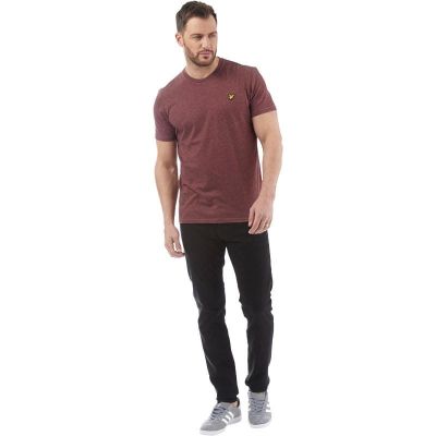 LYLE & SCOTT T-shirt męski bordowy TLIL04 | Grishop | Koszulki