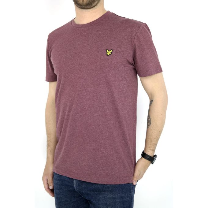 LYLE & SCOTT T-shirt męski bordowy TLIL04 | Grishop | Koszulki