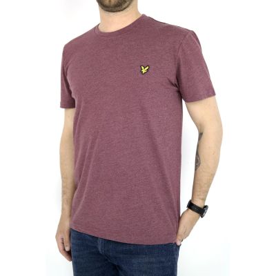 LYLE & SCOTT T-shirt męski bordowy TLIL04 | Grishop | Koszulki