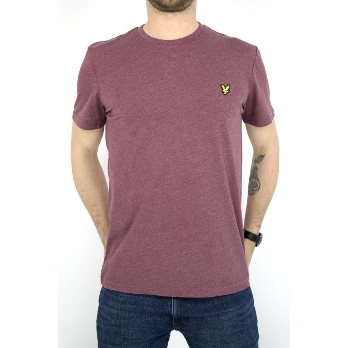 LYLE & SCOTT T-shirt męski bordowy TLIL04 | Grishop | Koszulki