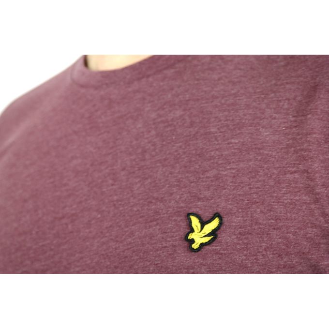 LYLE & SCOTT T-shirt męski bordowy TLIL04 | Grishop | Koszulki