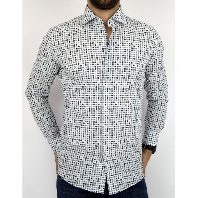 UNGARO Koszula męska grochy KUNG04 | Grishop | Koszule