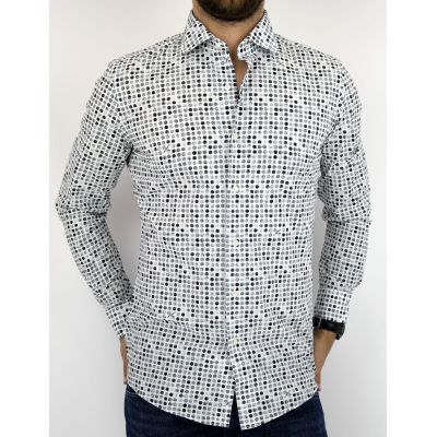 UNGARO Koszula męska grochy KUNG04 | Grishop | Koszule