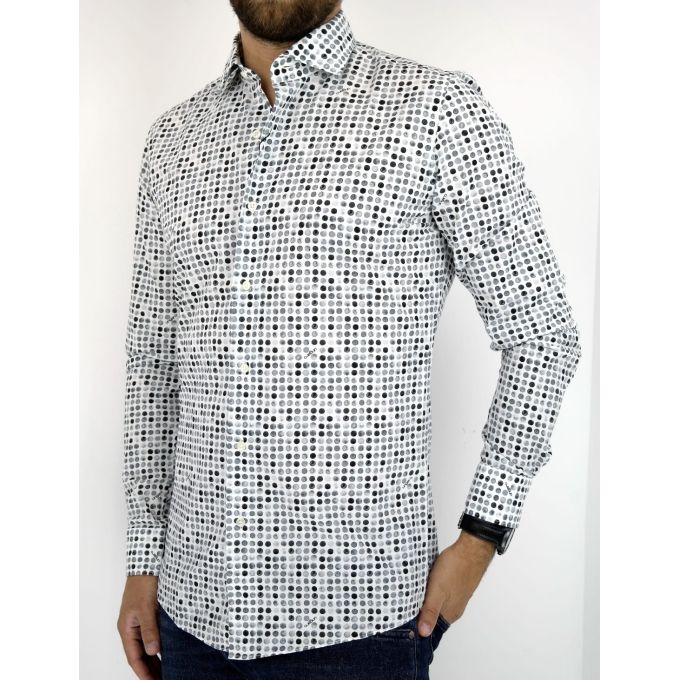 UNGARO Koszula męska grochy KUNG04 | Grishop | Koszule