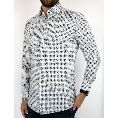 UNGARO Koszula męska grochy KUNG04 | Grishop | Koszule
