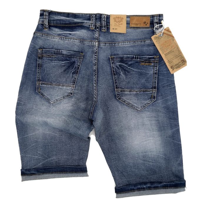 LEO GUTTI Spodenki męskie jeans SPLG02 | Grishop | Spodnie