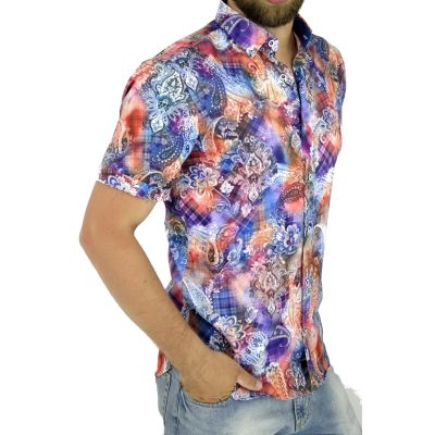 GIOVANNI PERA Koszula męska krótki rękaw GPK09 | Grishop | Koszule